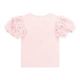 Angel's Face Kids Top Rosa con Applicazioni Rose per Bambine