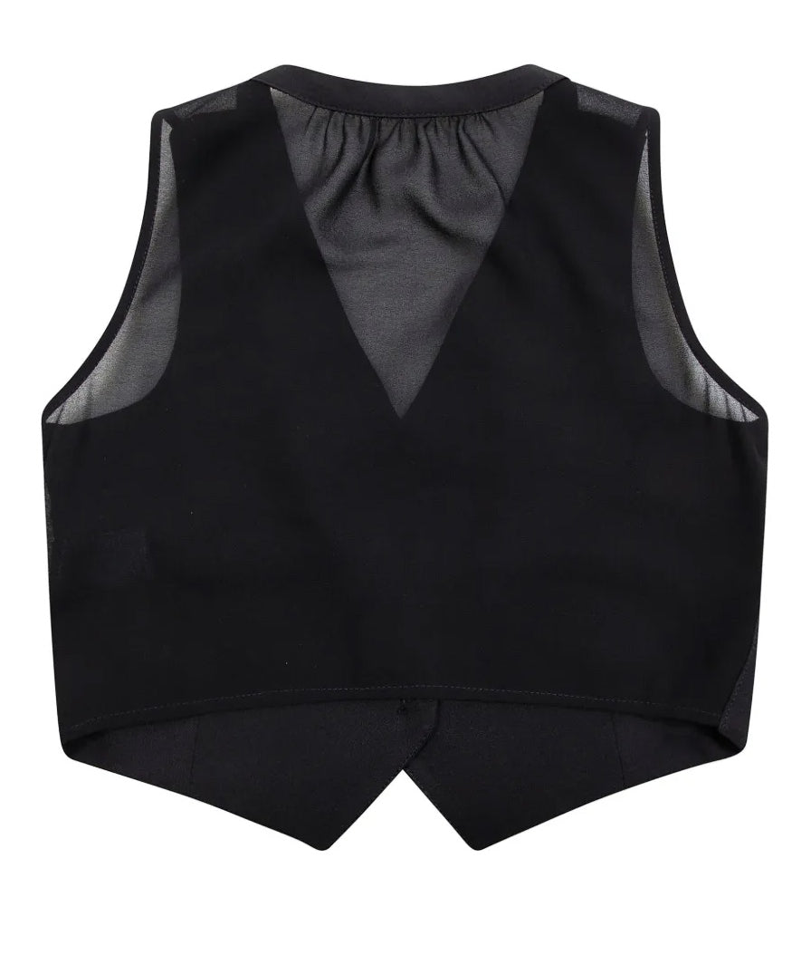 Patrizia Pepe Kids Gilet Nero per Bambine