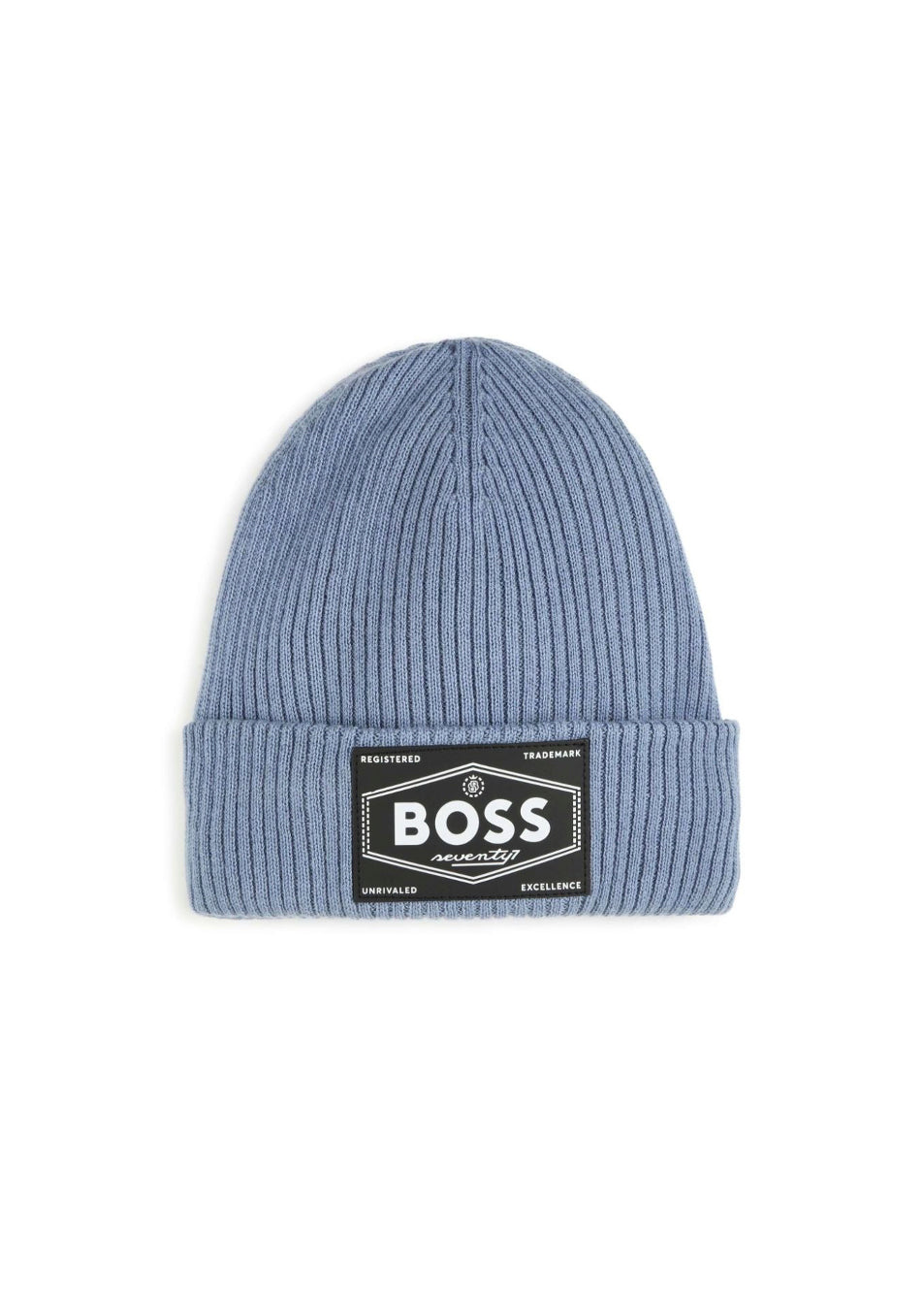 Boss Kids Cappello Beanie Celeste per Bambini
