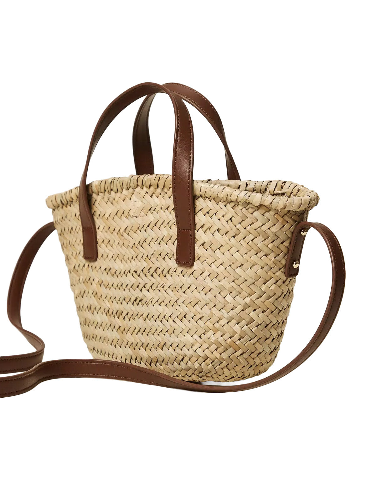 Twinset Kids Borsa Paglia e Cuoio con Maniche per Bambine