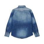 Dsquared2 Kids Camicia in Denim con Patch Unisex