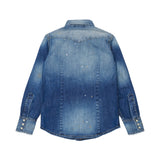Dsquared2 Kids Camicia in Denim con Patch Unisex