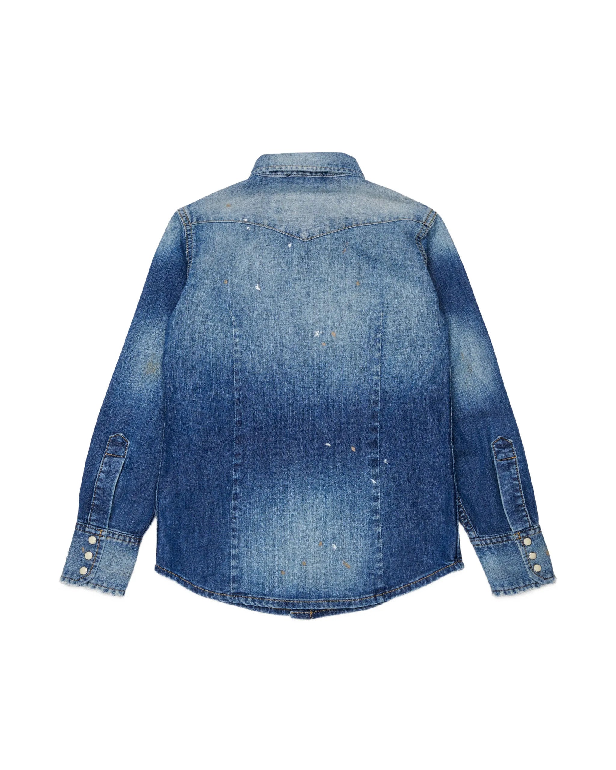 Dsquared2 Kids Camicia in Denim con Patch Unisex