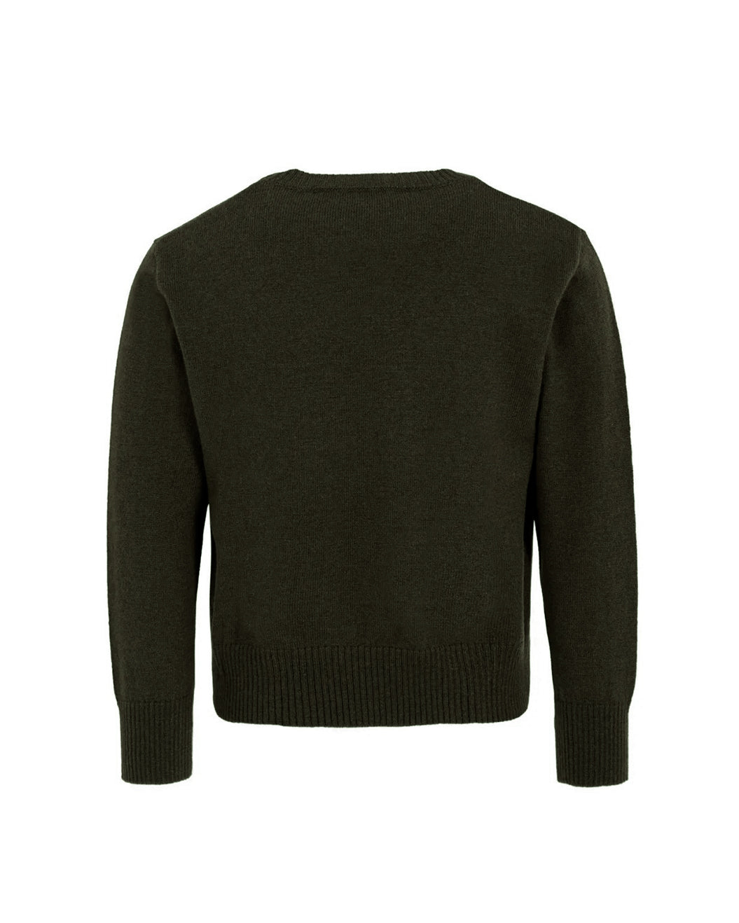 DSQUARED2 KIDS Maglione Verde in Lana con Logo a Intarsi per bambini