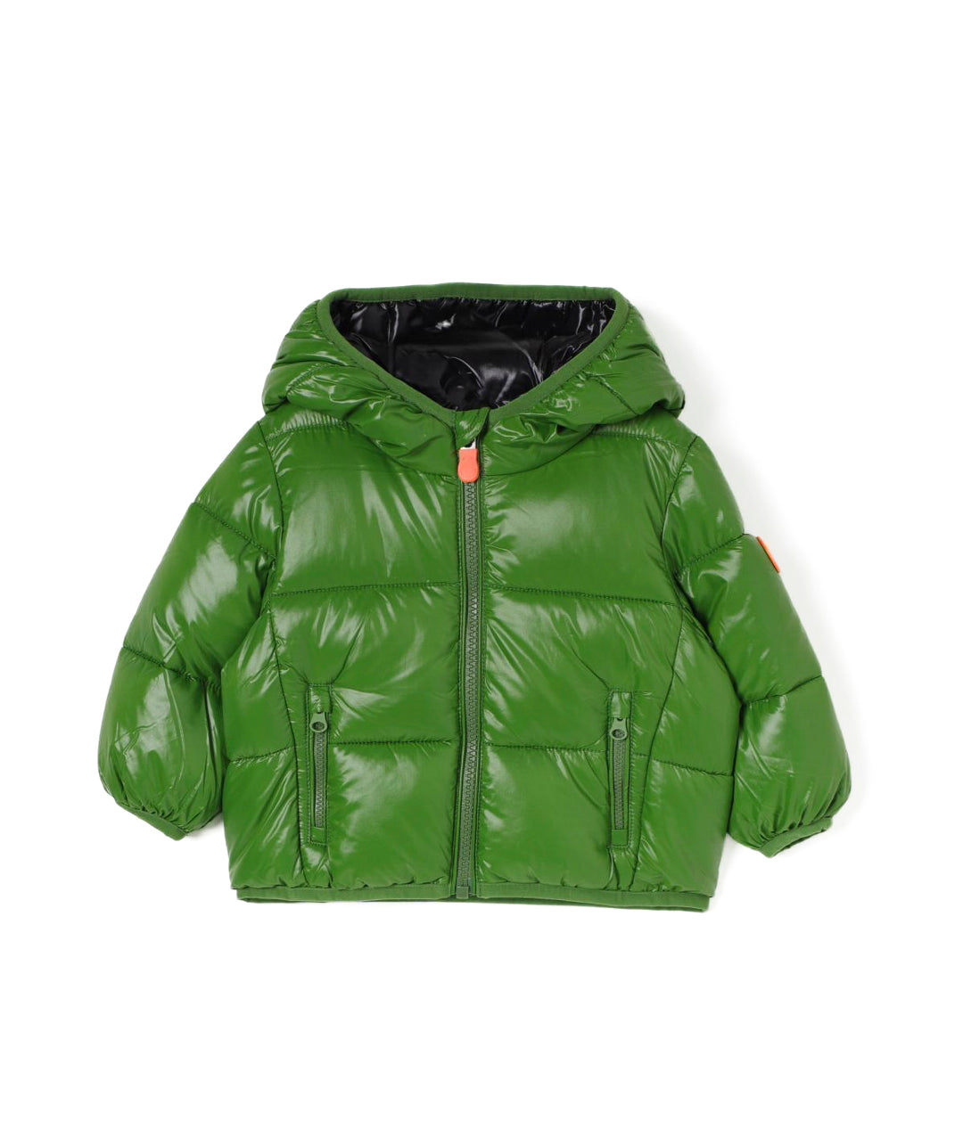 Save the Duck Piumino Verde Lucky per Neonati