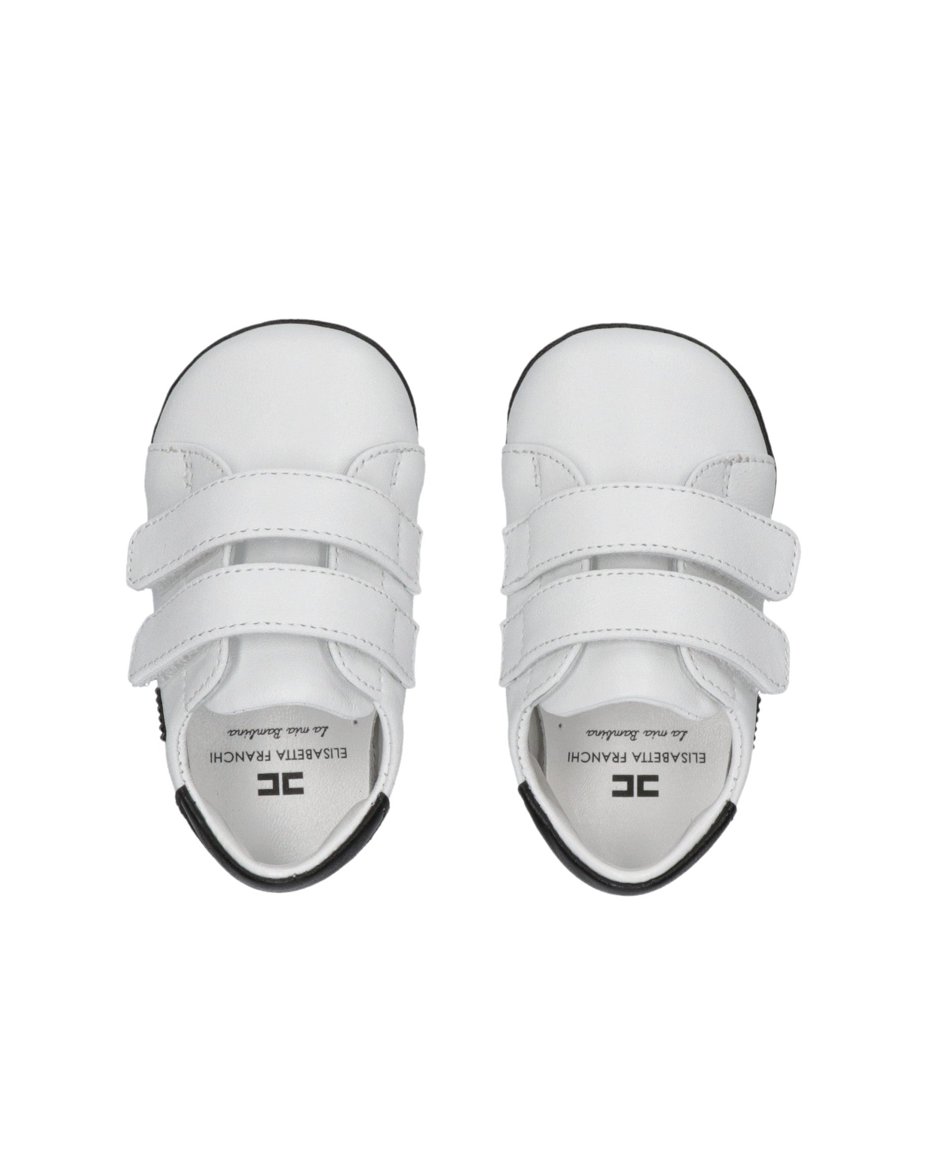 Elisabetta Franchi La Mia Bambina Sneaker Culla Bianco/nero per Neonate
