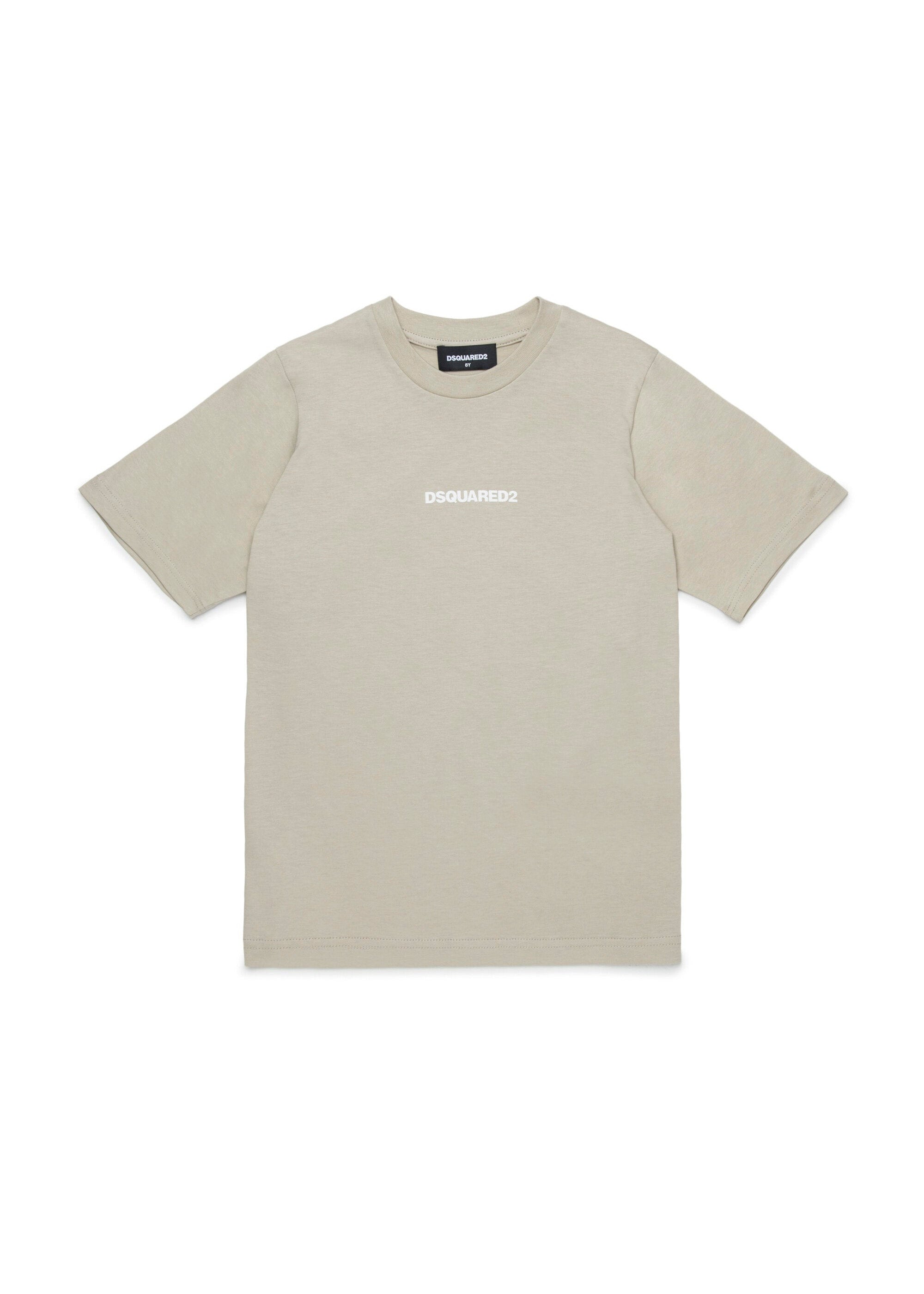 Dsquared2 Kids T-shirt Beige con Logo per Bambini