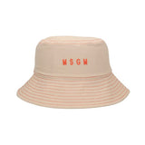 MSGM Kids Cappello Beige con Logo