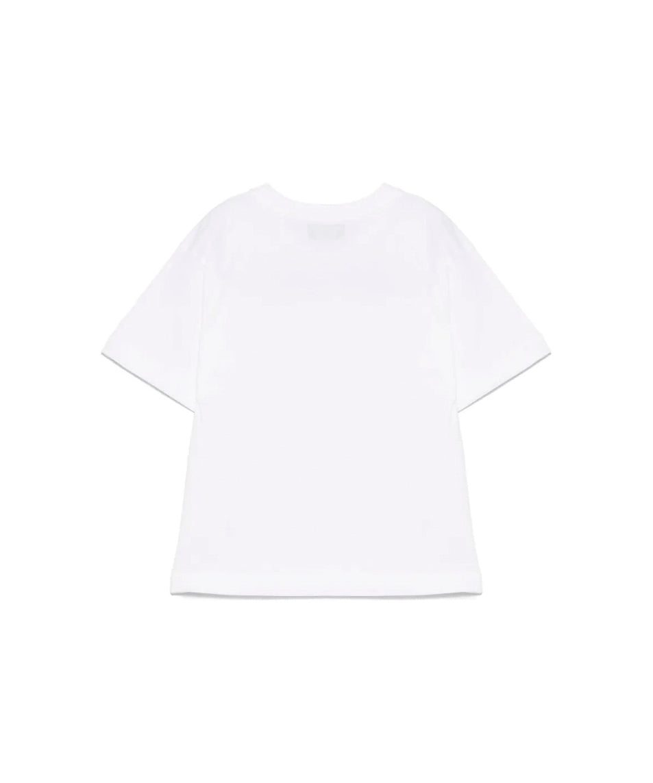 Moschino Kids T-shirt Bianca con Stampa Toy per Bambini (retro)