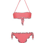 F**K Kids Costume Fucsia con Dettagli Verde per Bambine