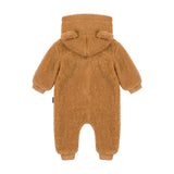 Moschino Kids Tutina Teddy Marrone per Neonati