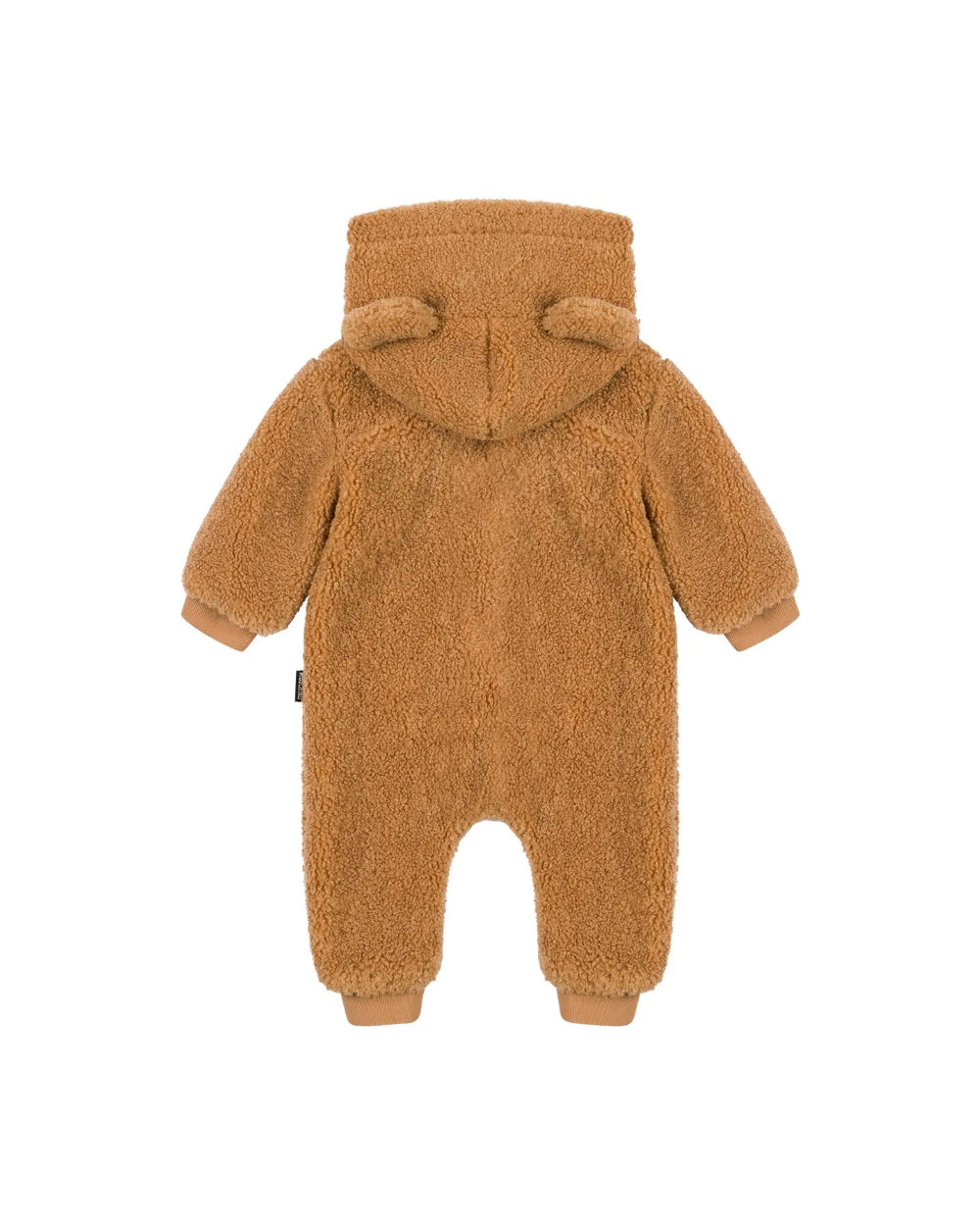 Moschino Kids Tutina Teddy Marrone per Neonati