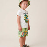 Roberto Cavalli Kids Cappello Bucket Lime con Fantasia per Bambini