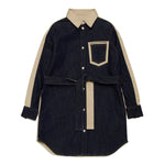 Dsquared2 Kids Abito in Gabardina Beige per Bambine