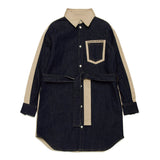 Dsquared2 Kids Abito in Gabardina Beige per Bambine