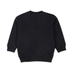 Moschino Kids Felpa Nera con Stampa Logo Teddy Bear per Neonati (retro)