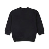 Moschino Kids Felpa Nera con Stampa Logo Teddy Bear per Neonati (retro)