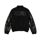 Maison Margiela Kids Giacca Nero con Patch per Bambini