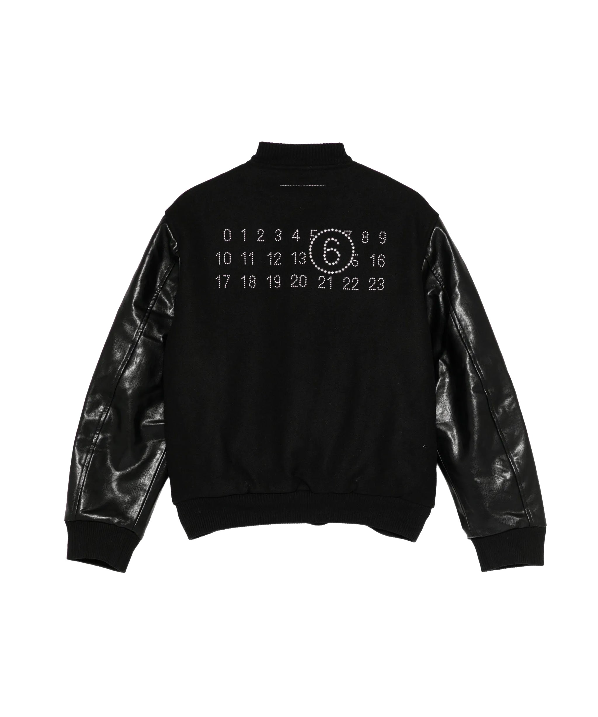 Maison Margiela Kids Giacca Nero con Patch per Bambini
