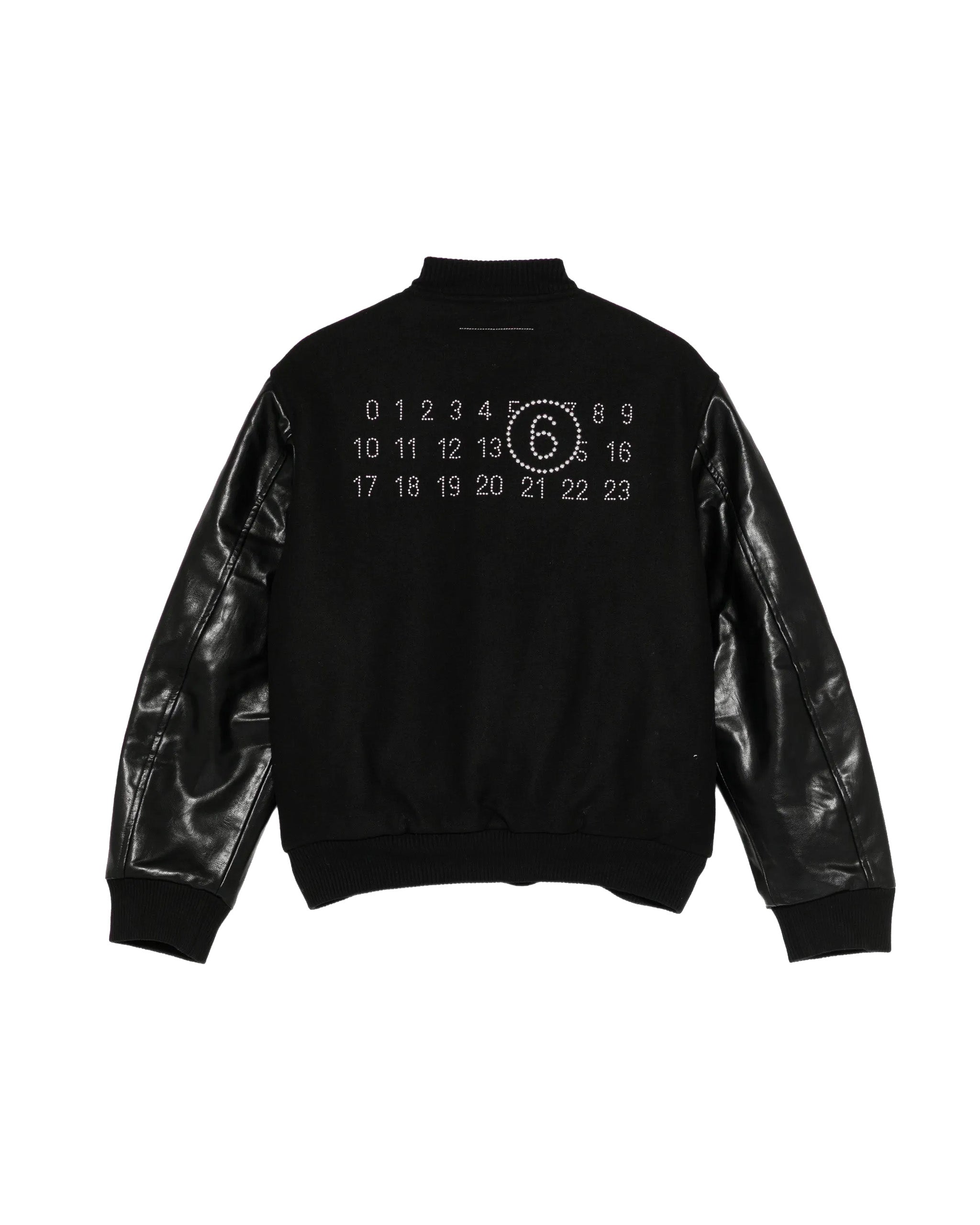 Maison Margiela Kids Giacca Nero con Patch per Bambini