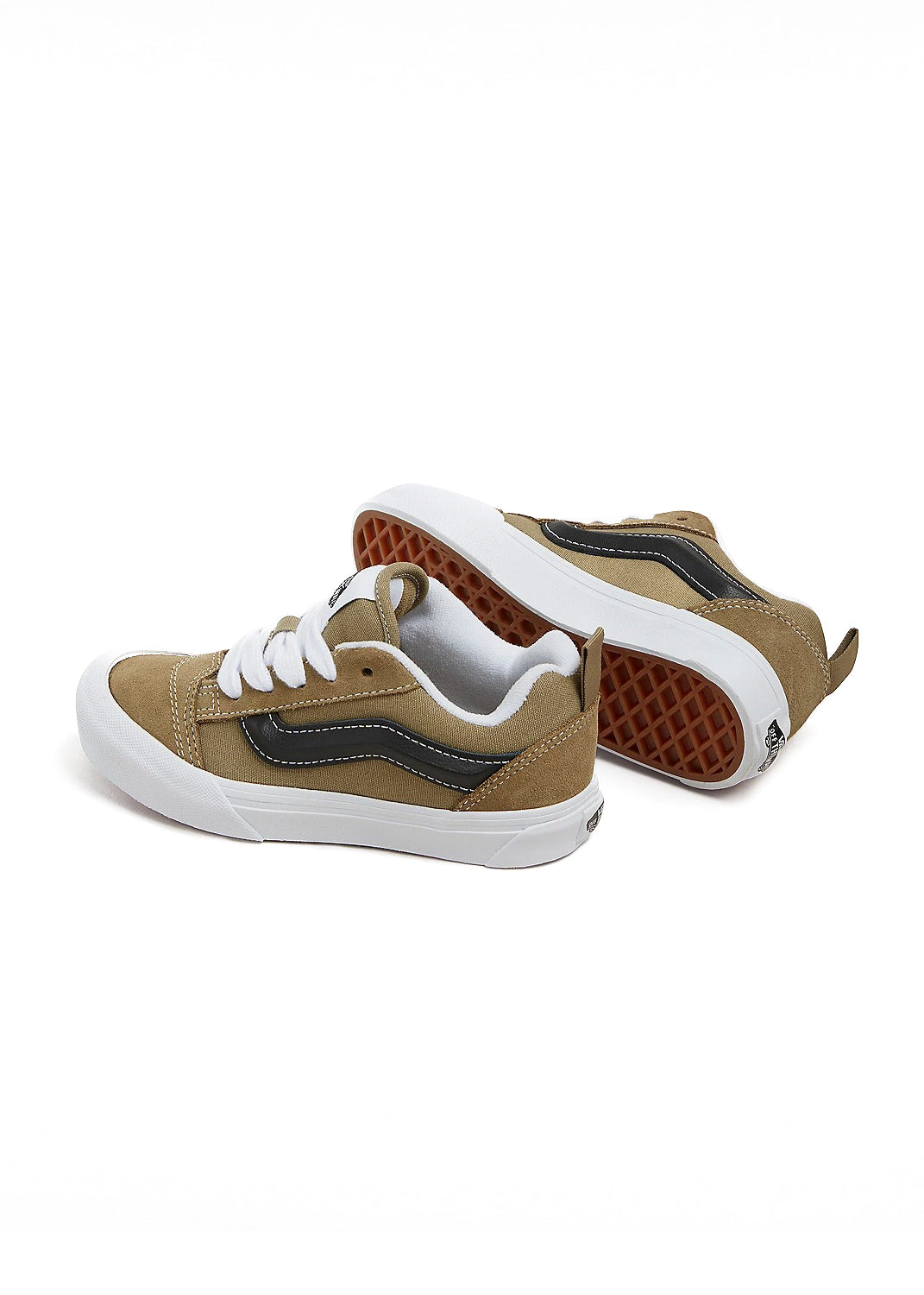 Vans Kids Knu Skool Verde Oliva/Nero per Bambini