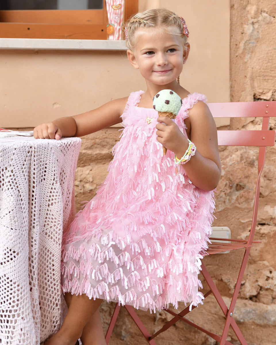 Angel's Face Kids Alison Abito Rosa con Tulle per Bambine