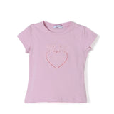 Pinko Kids T-shirt Rosa con Logo Love Birds