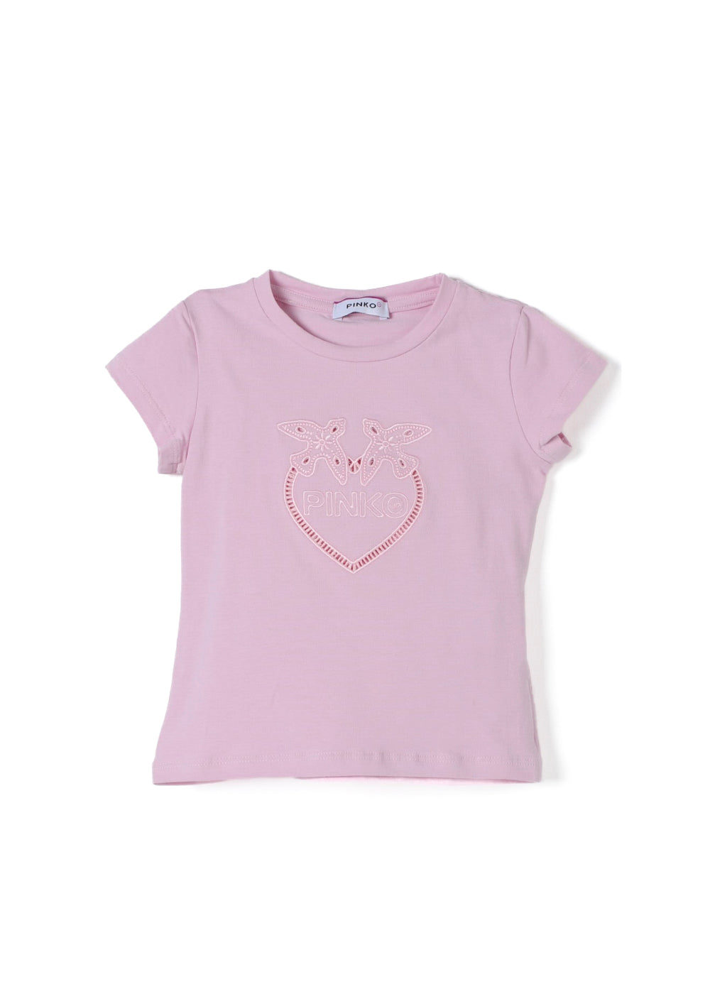 Pinko Kids T-shirt Rosa con Logo Love Birds