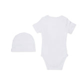 Dsquared2 Kids Bodysuit with Hat and White Bib for Newborns