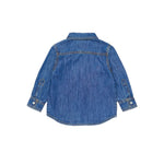 Diesel Kids Camicia Denim con Logo per Neonati (retro)