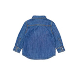 Diesel Kids Camicia Denim con Logo per Neonati (retro)
