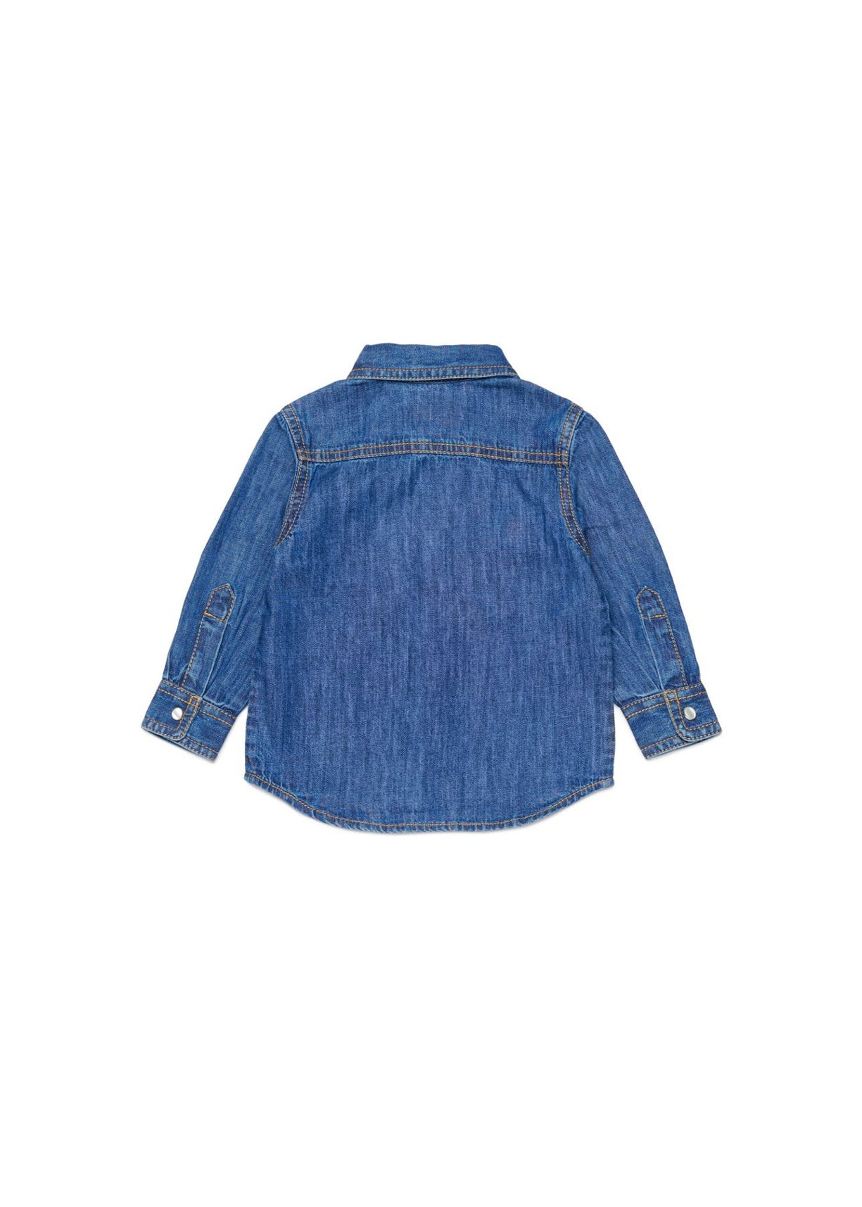 Diesel Kids Camicia Denim con Logo per Neonati (retro)