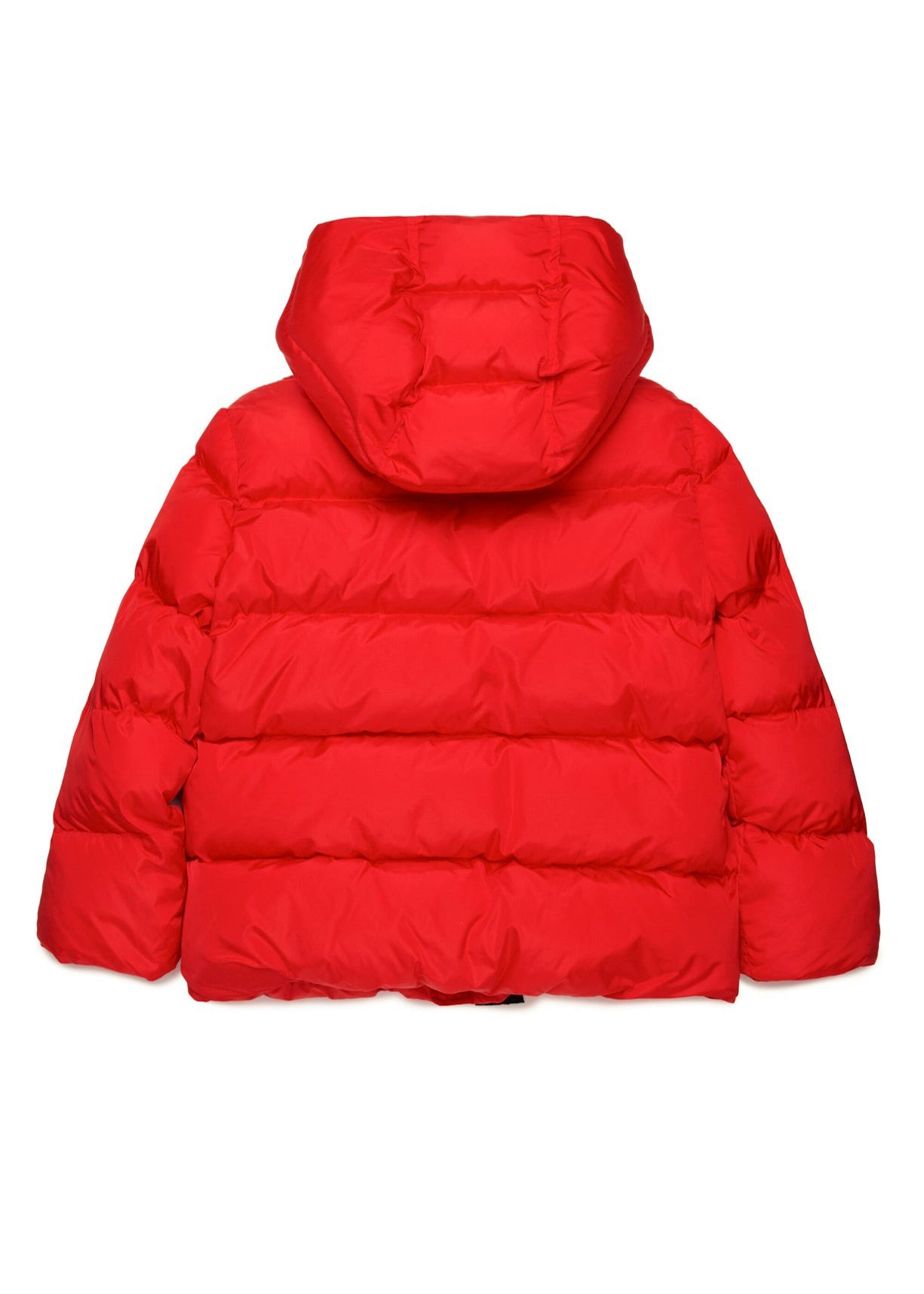 Dsquared2 Kids Giubbino Trapuntato Rosso con Logo Leaf per Bambini (retro)