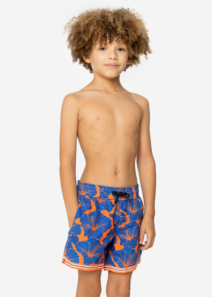 4GIVENESS Blue/Orange Patterned Boxer Costume for Kids