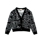 Elisabetta Franchi La Mia Bambina Cardigan Nero/Burro per Neonate
