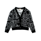 Elisabetta Franchi La Mia Bambina Cardigan Nero/Burro per Neonate
