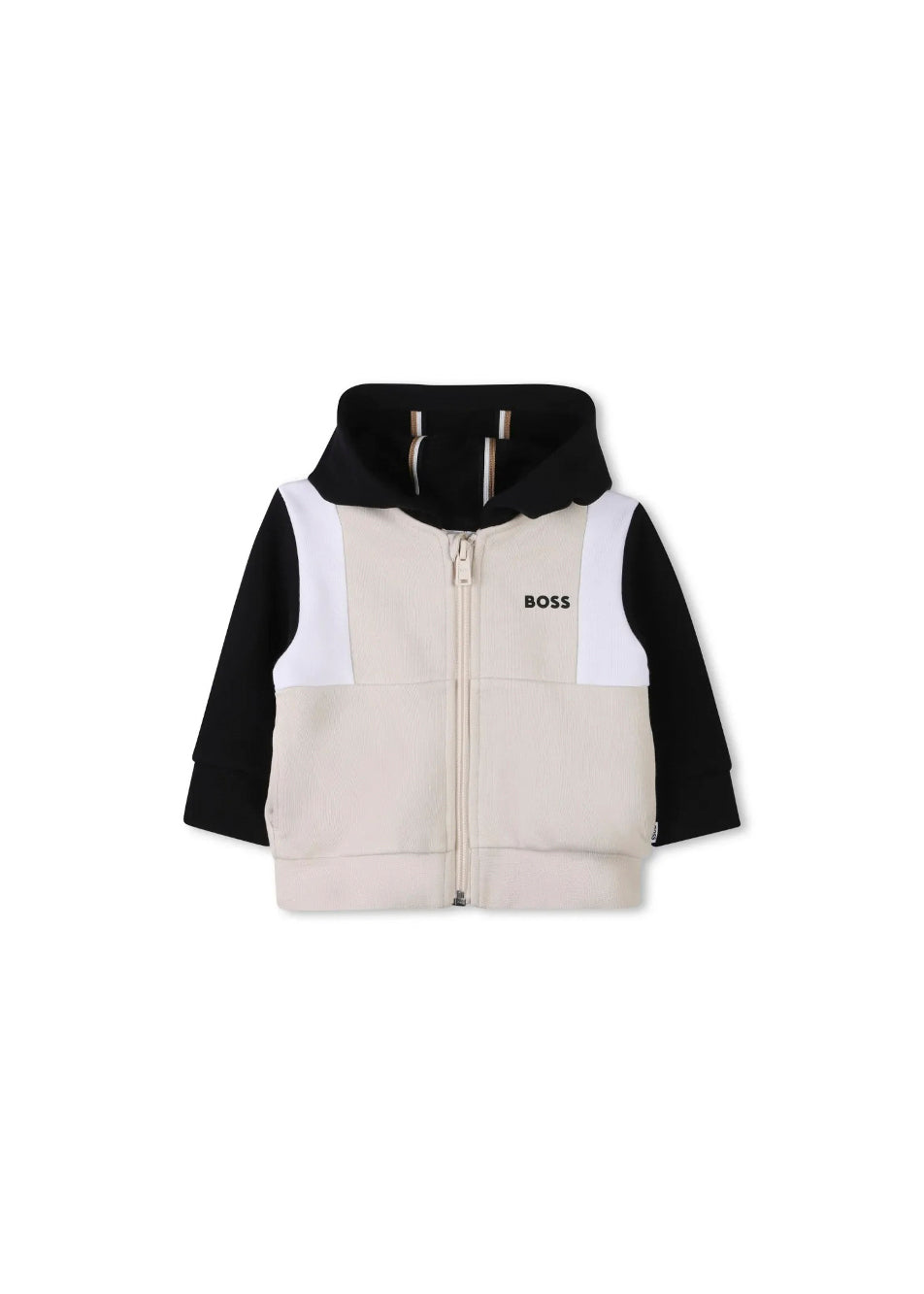 Boss Kids Felpa con Cappuccio Sabbia per Neonati
