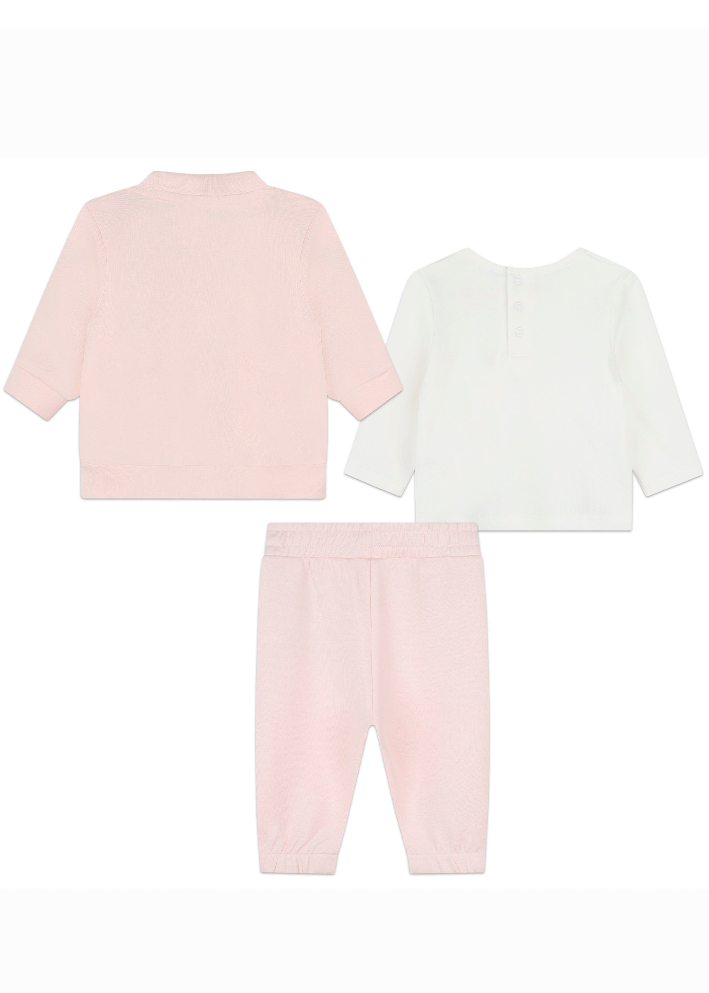 Michael Kors Kids Felpa con Pantaloni Rosa e T-shirt per Neonate (retro)