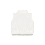 Elisabetta Franchi La Mia Bambina Camicia Panna con Fiocchi per Neonate