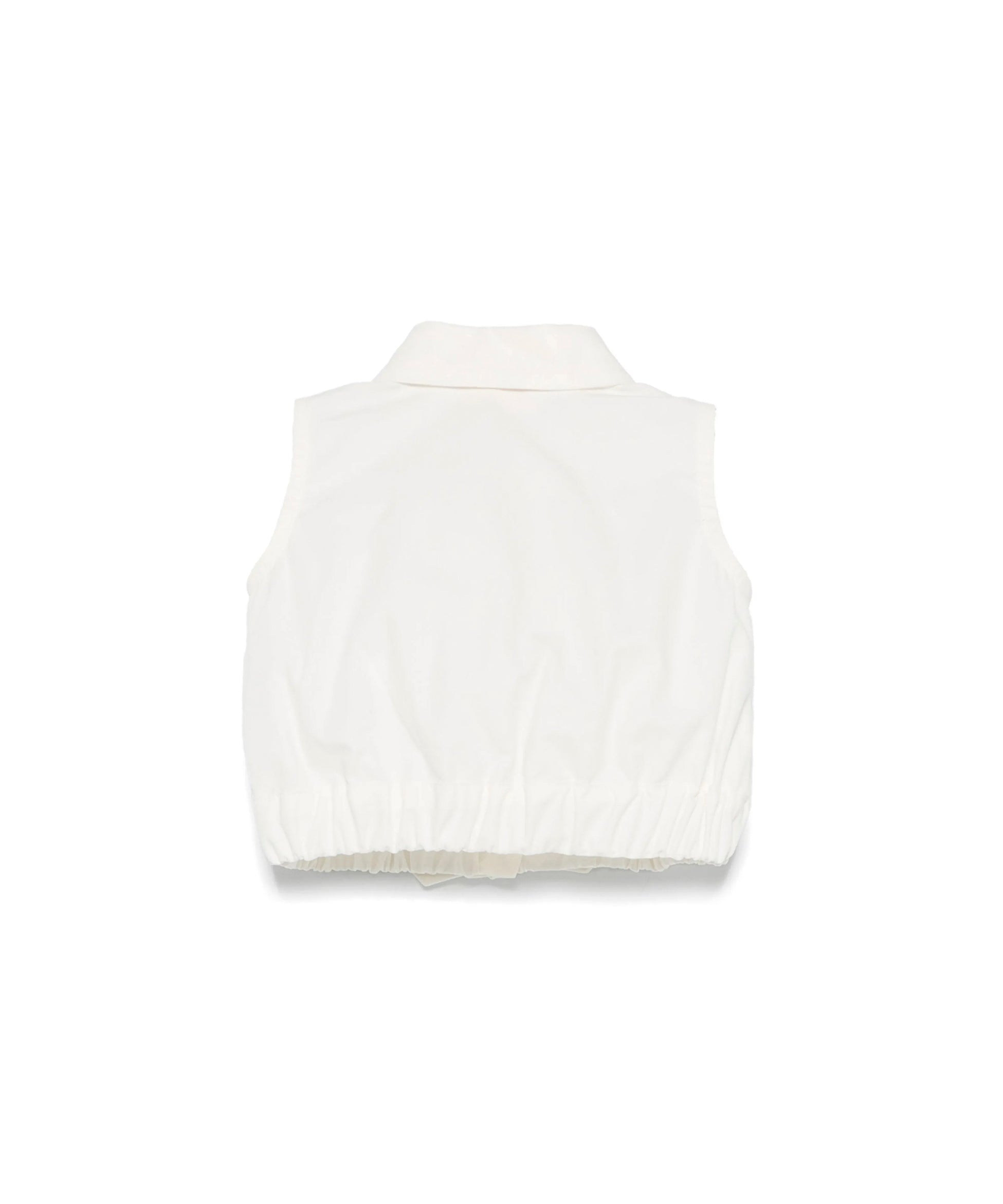 Elisabetta Franchi La Mia Bambina Camicia Panna con Fiocchi per Neonate