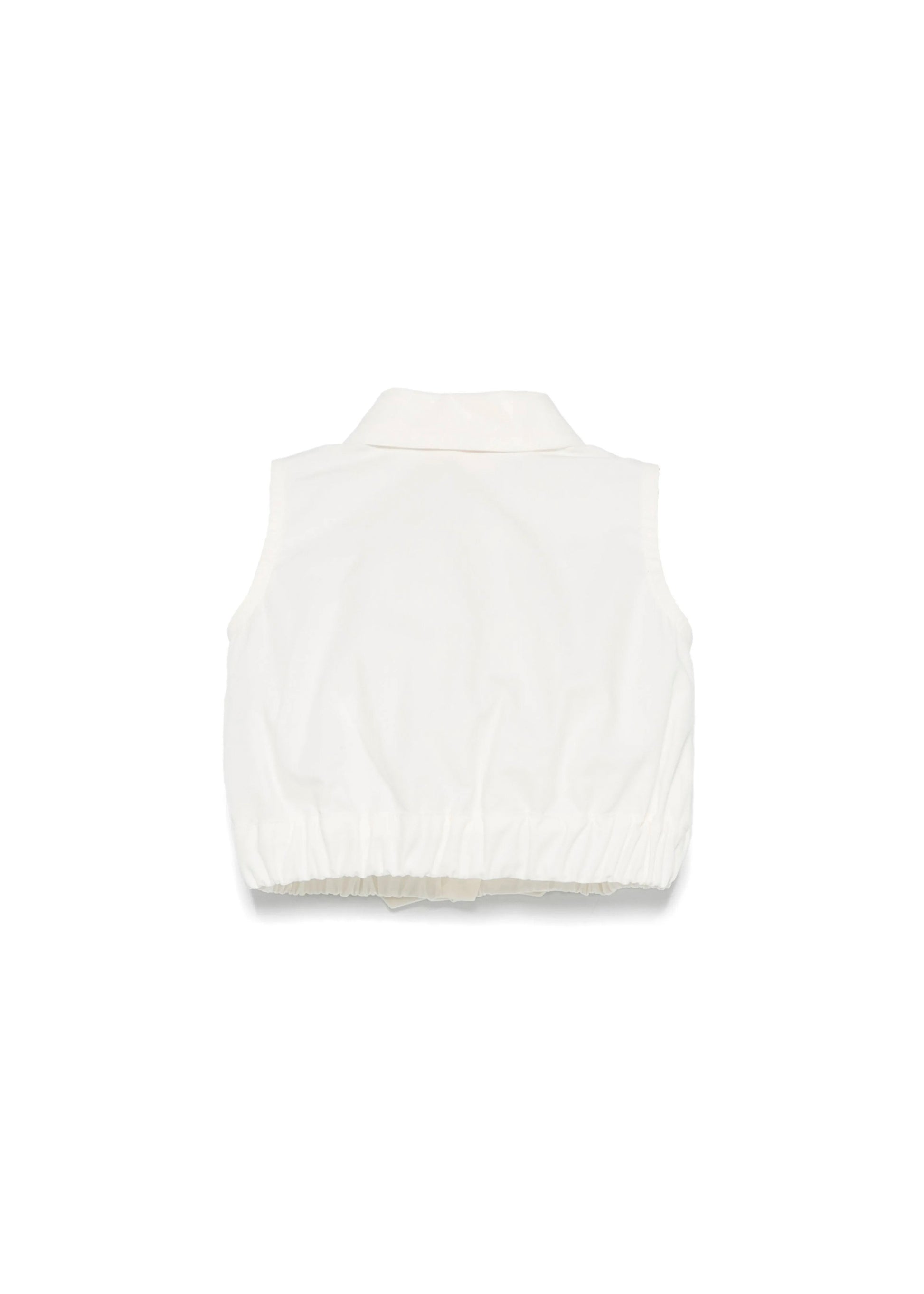 Elisabetta Franchi La Mia Bambina Camicia Panna con Fiocchi per Neonate