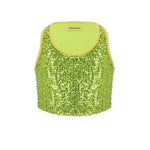 4giveness Kids Top in Pailettes Verde per Bambine