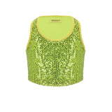 4giveness Kids Top in Pailettes Verde per Bambine