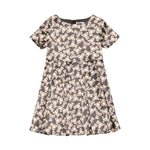 Moschino Kids Abito Nero con Teddy Allover per Bambine