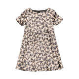 Moschino Kids Abito Nero con Teddy Allover per Bambine