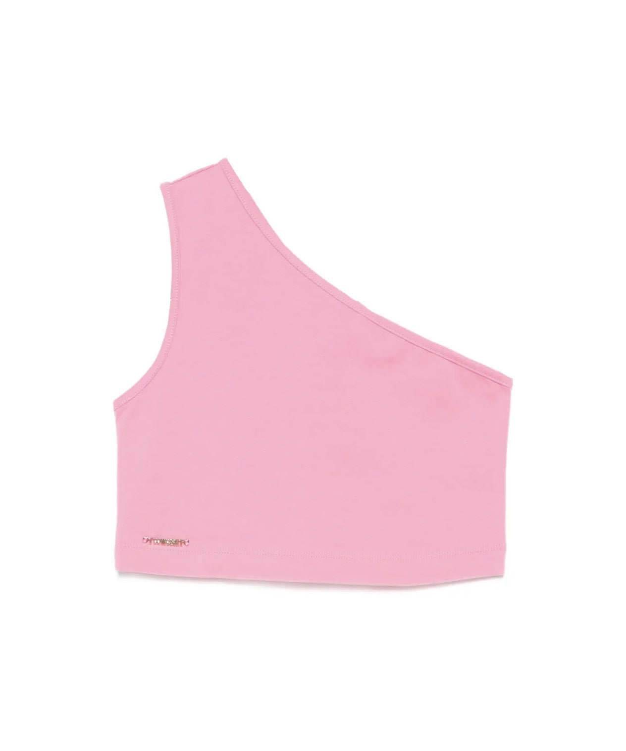 Twinset Kids Top Aurora Pink con Logo per Bambine