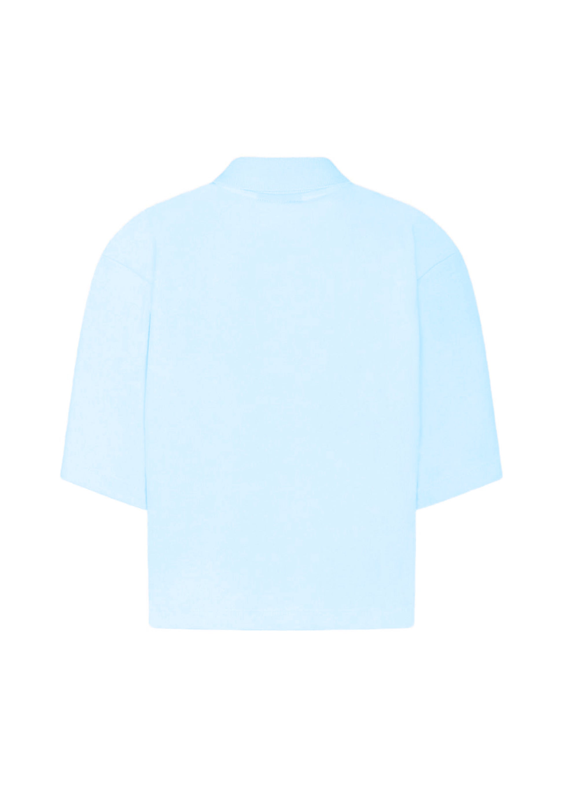 Barrow kids Polo Azzurra con Smile per Bambine