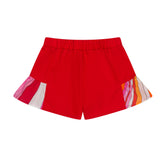Emilio Pucci Kids Short Corallo/Fantasia per Neonate