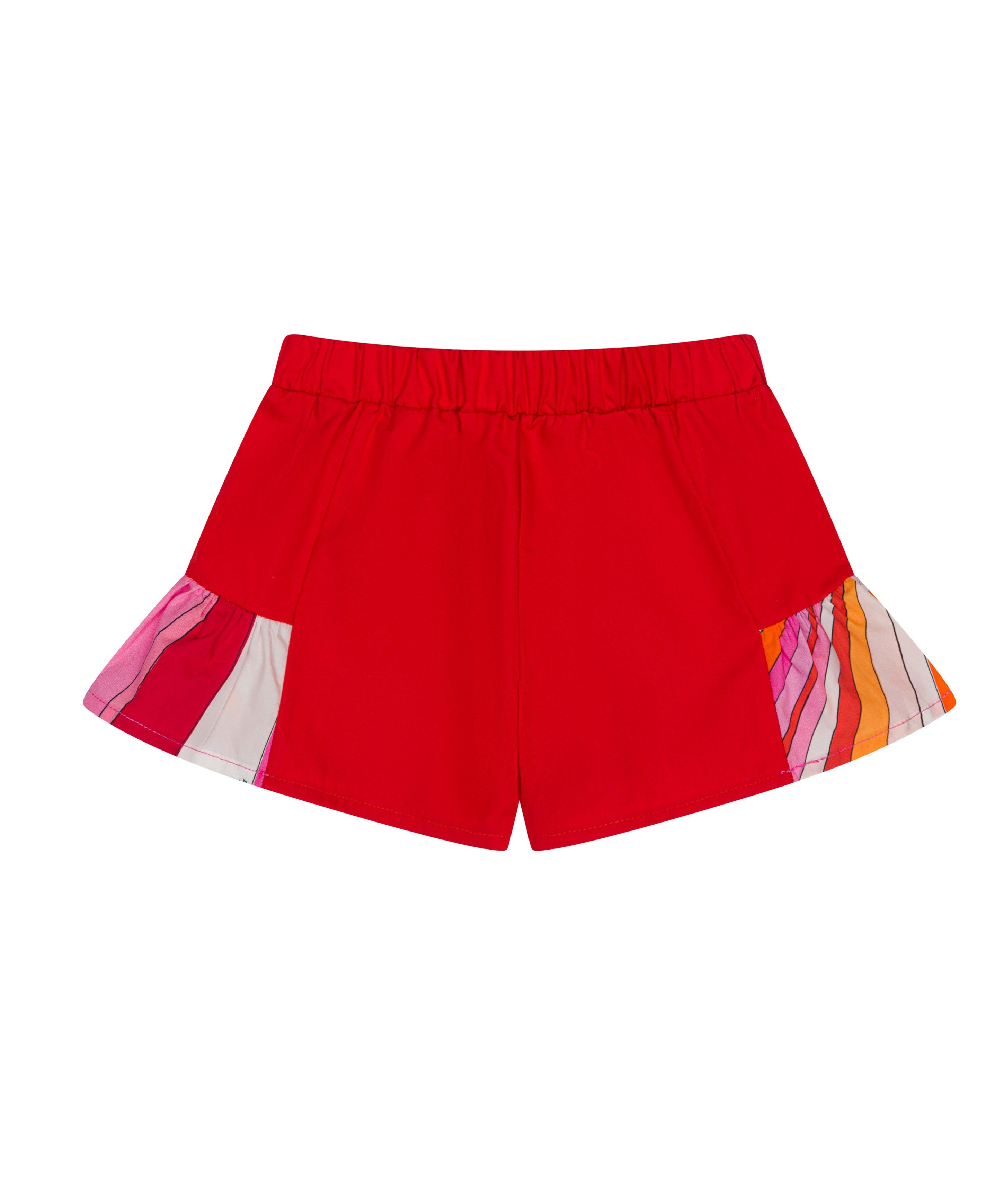 Emilio Pucci Kids Short Corallo/Fantasia per Neonate