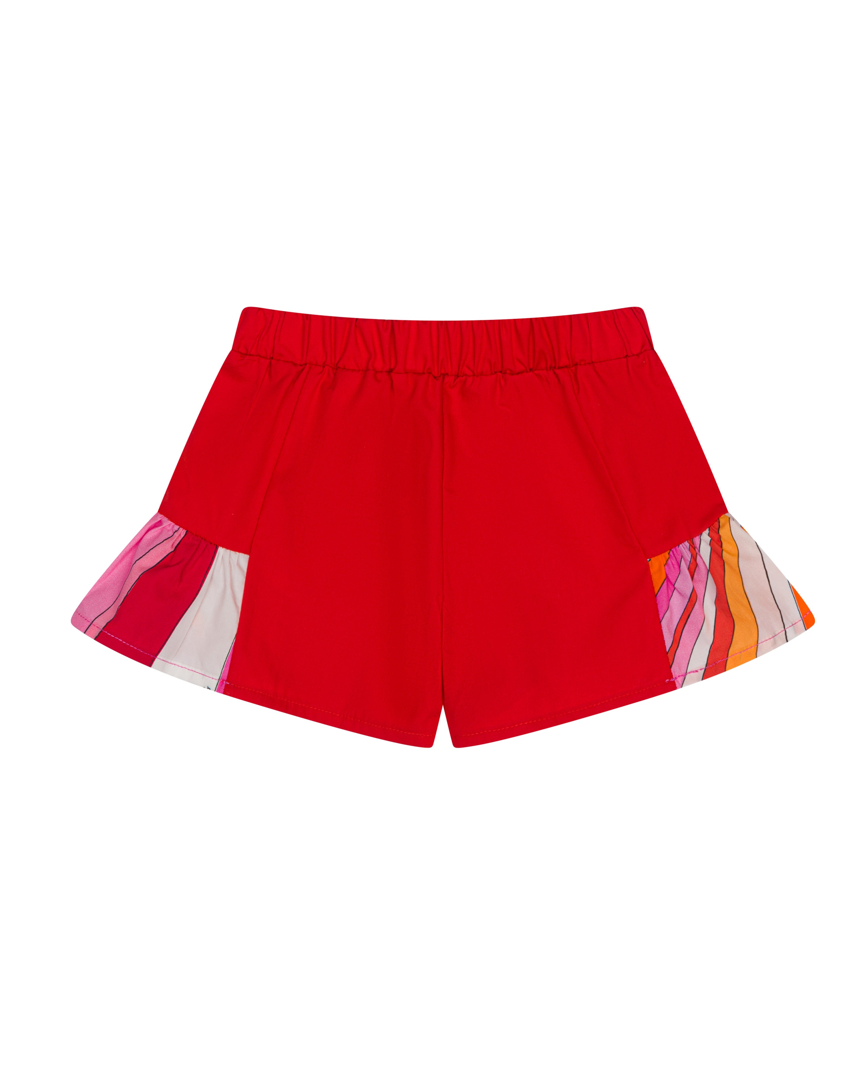 Emilio Pucci Kids Short Corallo/Fantasia per Neonate
